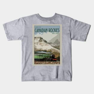 Retro Railway Travel Canada_04 Kids T-Shirt